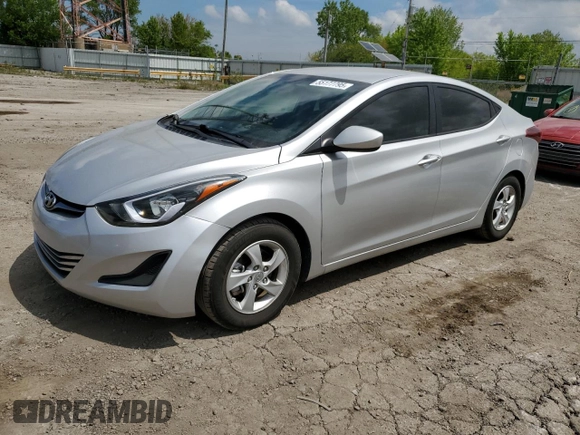 2015 Hyundai Elantra SE z VIN 5NPDH4AE3FH589861, wystawiony jako Copart lot #55177795 z przebiegiem 114 126 mil mil oraz Tytuł czysty. Historia ofert i sprzedaży dostępna na DreamBid. Obrazek 1.
