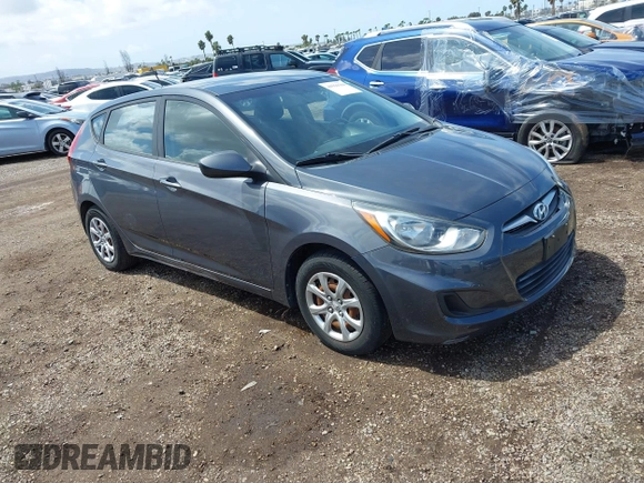 2012 Hyundai Accent GS with VIN KMHCT5AE9CU046673, listed as a IAAI auction lot 41916784 with 110,782 mi miles. Bid and sale history available at carsss.com. Image 1.