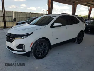2024 Chevrolet Equinox RS z VIN 3GNAXMEG5RS217098, wystawiony jako Copart lot #58026325 z przebiegiem 10 744 mil mil oraz Nie do naprawy • Non repairable. Historia ofert i sprzedaży dostępna na DreamBid. Obrazek 1.