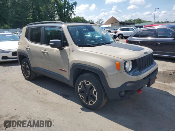 2016 Jeep Renegade Trailhawk with VIN ZACCJBCT5GPD57612, listed as a Copart auction lot 64774845 with 173,915 mi miles and Clean title. Bid and sale history available at DreamBid. Image 4.