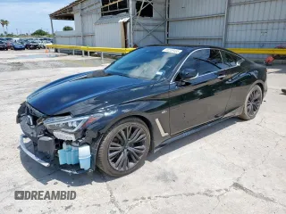 2018 Infiniti Q60 Pure with VIN JN1CV7EK0JM200570, listed as a Copart auction lot 60269465 with 54,248 mi miles and Salvage title. Bid and sale history available at DreamBid. Image 1.