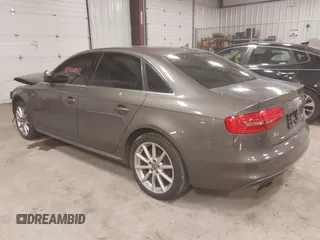 2014 Audi A4 Premium Plus with VIN WAUFFAFL1EN004940, listed as a IAAI auction lot 41706912 with 72,527 mi miles. Bid and sale history available at carsss.com. Image 3.