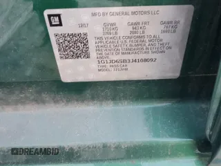 2018 Chevrolet Sonic LT with VIN 1G1JD6SB3J4108092, listed as a Copart auction lot 42519055 with Not provided miles and Non repairable. Bid and sale history available at DreamBid. Image 13.