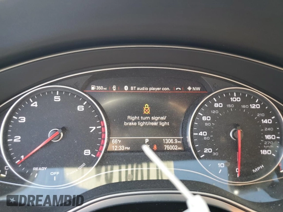 2016 Audi A6 2.0T Premium Plus with VIN WAUGFAFC7GN105844, listed as a Copart auction lot 41867563 with 75,002 mi miles. Bid and sale history available at carsss.com. Image 9.