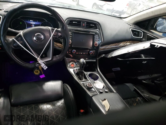 2016 Nissan Maxima Platinum with VIN 1N4AA6AP1GC427122, listed as a Copart auction lot 58720715 with 159,045 mi miles and Salvage title. Bid and sale history available at DreamBid. Image 8.