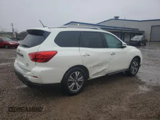 2017 Nissan Pathfinder S with VIN 5N1DR2MM8HC610475, listed as a Copart auction lot 52548495 with 66,766 mi miles and Salvage Title. Bid and sale history available at carsss.com. Image 3.