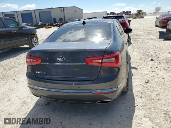 2014 Kia Cadenza Premium with VIN KNALN4D71E5133001, listed as a Copart auction lot 73171624 with 136,539 mi miles and Clean Title. Bid and sale history available at carsss.com. Image 6.
