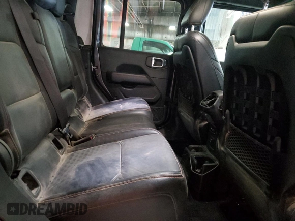 2021 Jeep Gladiator Rubicon with VIN 1C6JJTBG6ML579391, listed as a Copart auction lot 54626145 with 38,847 mi miles and Salvage title. Bid and sale history available at DreamBid. Image 10.