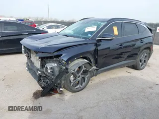 2022 Hyundai Tucson Limited with VIN KM8JECAE7NU060192, listed as a IAAI auction lot 41734855 with 86,100 mi miles. Bid and sale history available at carsss.com. Image 2.
