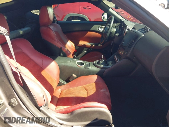 2010 Nissan 370Z with VIN JN1AZ4EH0AM501645, listed as a IAAI auction lot 41653013 with Not Provided miles. Bid and sale history available at carsss.com. Image 5.