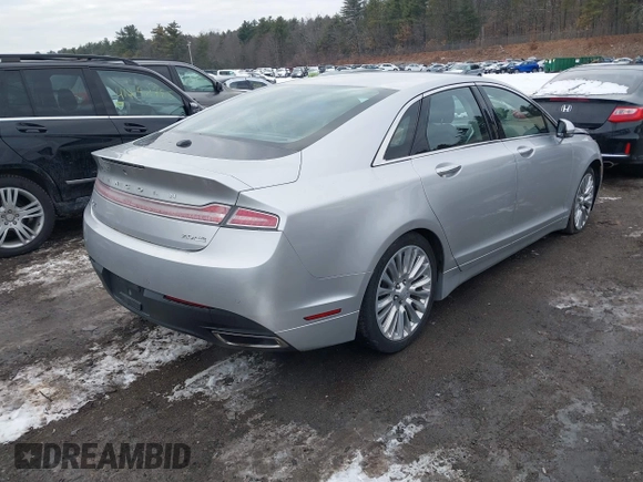 2013 Lincoln MKZ with VIN 3LN6L2J96DR800877, listed as a IAAI auction lot 41256557 with 125,584 mi miles. Bid and sale history available at carsss.com. Image 4.