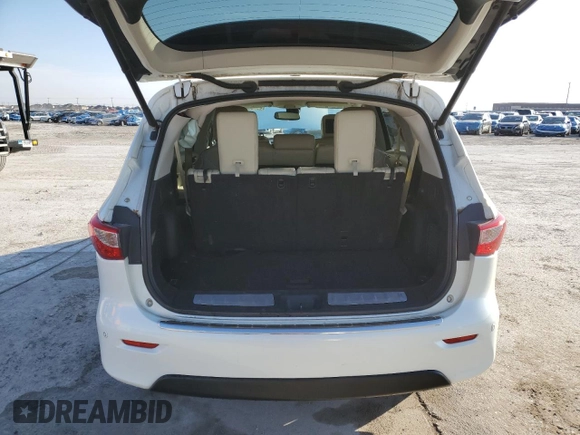 2015 Infiniti QX60 with VIN 5N1AL0MM5FC527690, listed as a Copart auction lot 45763045 with 157,179 mi miles and Salvage Title. Bid and sale history available at DreamBid. Image 6.
