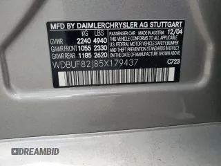 2005 Mercedes-Benz E 320 with VIN WDBUF82J85X179437, listed as a Copart auction lot 53839305 with 165,822 mi miles and Salvage Title. Bid and sale history available at DreamBid. Image 12.