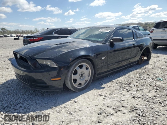 2014 Ford Mustang GT with VIN 1ZVBP8CF6E5270683, listed as a Copart auction lot 52913145 with 96,432 mi miles and Salvage title. Bid and sale history available at DreamBid. Image 1.