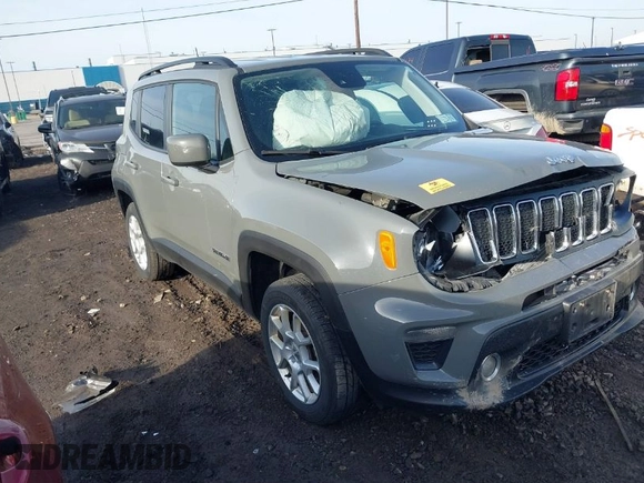 2021 Jeep Renegade Latitude with VIN ZACNJDBB3MPN22076, listed as a IAAI auction lot 41803167 with 37,232 mi miles and . Bid and sale history available at DreamBid. Image 1.