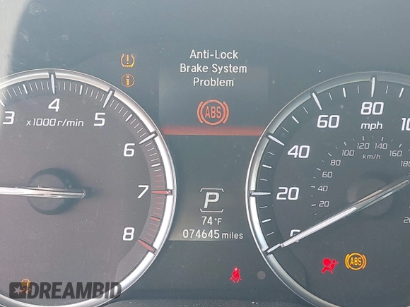 2014 Acura MDX with VIN 5FRYD4H20EB013598, listed as a IAAI auction lot 42097526 with 74,645 mi miles and . Bid and sale history available at DreamBid. Image 7.