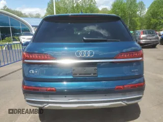 2020 Audi Q7 Premium with VIN WA1AJAF7XLD008996, listed as a Copart auction lot 55424545 with 30,734 mi miles and Salvage title. Bid and sale history available at DreamBid. Image 6.
