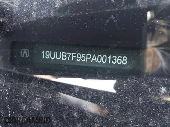 2023 Acura TLX Type S with VIN 19UUB7F95PA001368, listed as a IAAI auction lot 42119669 with 5,889 mi miles and . Bid and sale history available at DreamBid. Image 17.