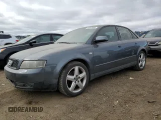 2004 Audi A4 1.8T with VIN WAUJC68E44A063145, listed as a Copart auction lot 72997694 with 216,054 mi miles and Clean Title. Bid and sale history available at carsss.com. Image 1.