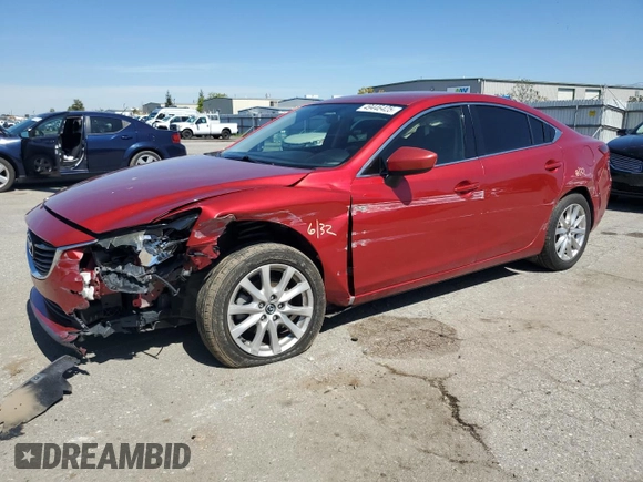 2015 Mazda 6 i Sport with VIN JM1GJ1U59F1210977, listed as a Copart auction lot 49446425 with 107,859 mi miles and Salvage Title. Bid and sale history available at carsss.com. Image 1.