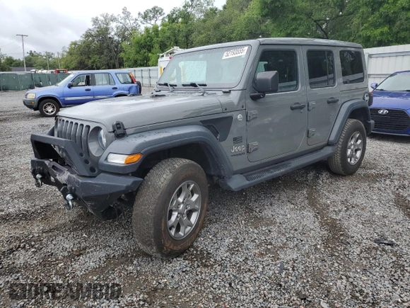 2020 Jeep Wrangler Unlimited Freedom with VIN 1C4HJXDG0LW285901, listed as a Copart auction lot 52193555 with 63,823 mi miles and Salvage title. Bid and sale history available at DreamBid. Image 1.