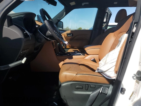 2024 Infiniti QX80 SENSORY with VIN JN8AZ2BE6R9330964, listed as a Copart auction lot 73728104 with 5,123 mi miles and Salvage Title. Bid and sale history available at carsss.com. Image 7.