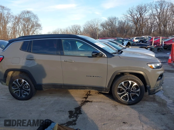 2023 Jeep Compass Limited with VIN 3C4NJDCN6PT567277, listed as a IAAI auction lot 41412097 with 35,502 mi miles and . Bid and sale history available at carsss.com. Image 13.