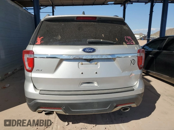 2018 Ford Explorer XLT with VIN 1FM5K7D82JGC06515, listed as a Copart auction lot 75043324 with 65,621 mi miles and Salvage Title. Bid and sale history available at DreamBid. Image 6.
