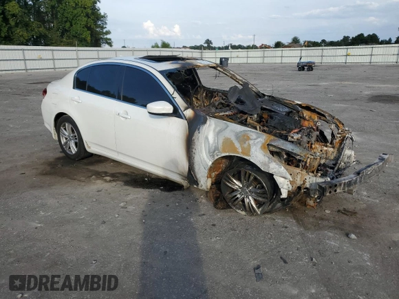 2015 Infiniti Q40 with VIN JN1CV6AR3FM522706, listed as a Copart auction lot 73102854 with 0 mi miles and Salvage Title. Bid and sale history available at carsss.com. Image 4.