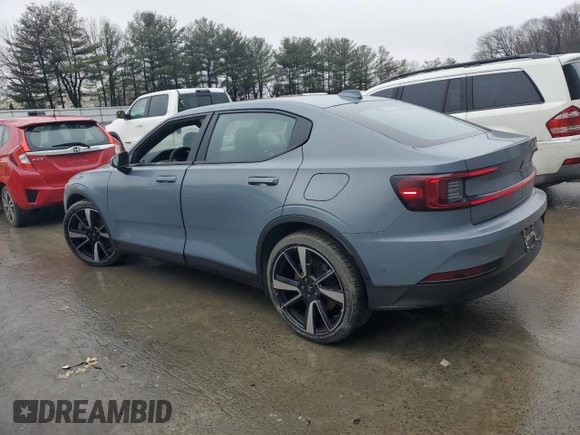 2022 Polestar 2 with VIN LPSED3KA2NL069420, listed as a Copart auction lot 44598375 with 26,307 mi miles and Salvage Title. Bid and sale history available at DreamBid. Image 2.