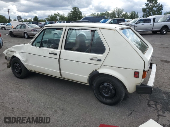 1981 Volkswagen Rabbit z VIN 1VWFG0179BV177022, wystawiony jako Copart lot #65369204 z przebiegiem 168 444 mil mil oraz Szkody całkowita. Historia ofert i sprzedaży dostępna na DreamBid. Obrazek 2.
