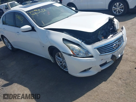 2015 Infiniti Q40 with VIN JN1CV6AP5FM502634, listed as a IAAI auction lot 42086833 with 82,909 mi miles and . Bid and sale history available at DreamBid. Image 1.