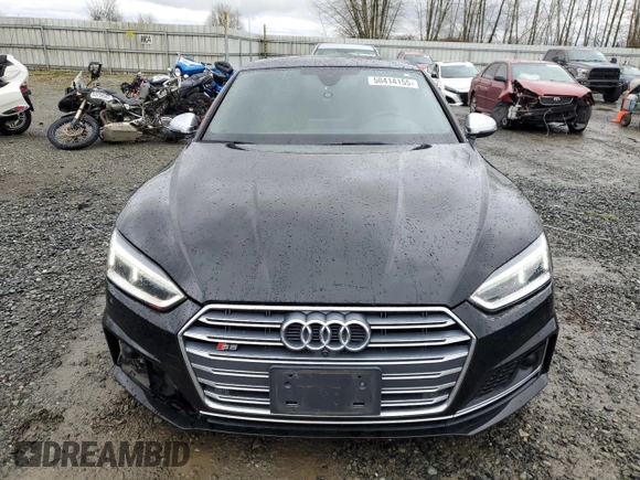 2018 Audi S5 Prestige z VIN WAUR4AF54JA036352, wystawiony jako Copart lot #50414155 z przebiegiem 40 613 mil mil oraz Szkoda całkowita • Salvage title. Historia ofert i sprzedaży dostępna na DreamBid. Obrazek 5.
