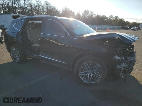 2023 Acura MDX w/Advance Package with VIN 5J8YE1H89PL017541, listed as a Copart auction lot 86187654 with 0 mi miles and Salvage Title. Bid and sale history available at carsss.com. Image 4.