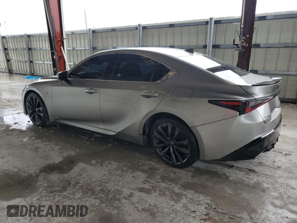 2021 Lexus IS 350 F Sport with VIN JTHGZ1B26M5040518, listed as a Copart auction lot 55793755 with 42,837 mi miles and Salvage title. Bid and sale history available at DreamBid. Image 2.