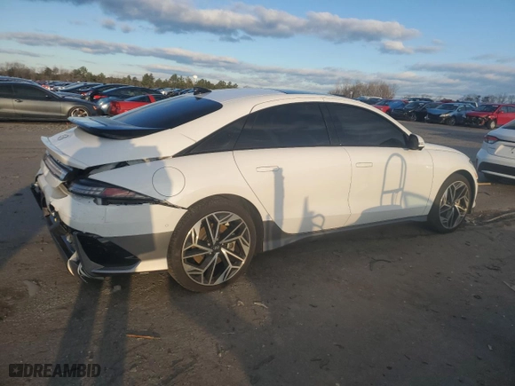 2023 Hyundai IONIQ 6 Limited with VIN KMHM54AA7PA052100, listed as a Copart auction lot 86686244 with 16232 miles and Salvage Title. Bid and sale history available at carsss.com. Image 3.