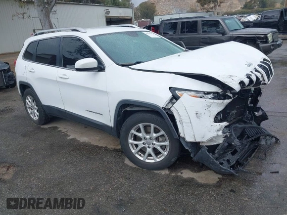 2015 Jeep Cherokee Latitude with VIN 1C4PJMCB1FW751758, listed as a IAAI auction lot 41767154 with 160,349 mi miles. Bid and sale history available at carsss.com. Image 1.