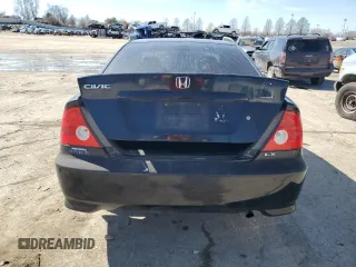 2005 Honda Civic Cpe LX with VIN 1HGEM22515L030825, listed as a Copart auction lot 46666065 with 239,046 mi miles and Salvage Title. Bid and sale history available at carsss.com. Image 6.