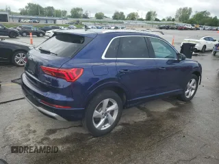 2021 Audi Q3 Premium with VIN WA1AUCF3XM1120717, listed as a Copart auction lot 54928885 with 25,833 mi miles and Salvage title. Bid and sale history available at DreamBid. Image 3.