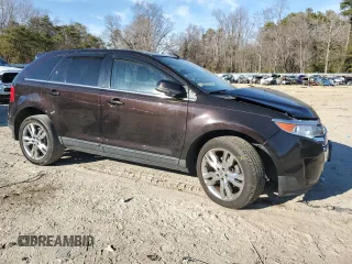 2013 Ford Edge Limited with VIN 2FMDK4KC2DBC10500, listed as a Copart auction lot 47245535 with 167,001 mi miles and Salvage Title. Bid and sale history available at carsss.com. Image 4.