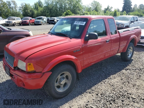 2002 Ford Ranger XL Fleet with VIN 1FTZR45E42PB26963, listed as a Copart auction lot 60301845 with 116,399 mi miles and Clean title. Bid and sale history available at DreamBid. Image 1.