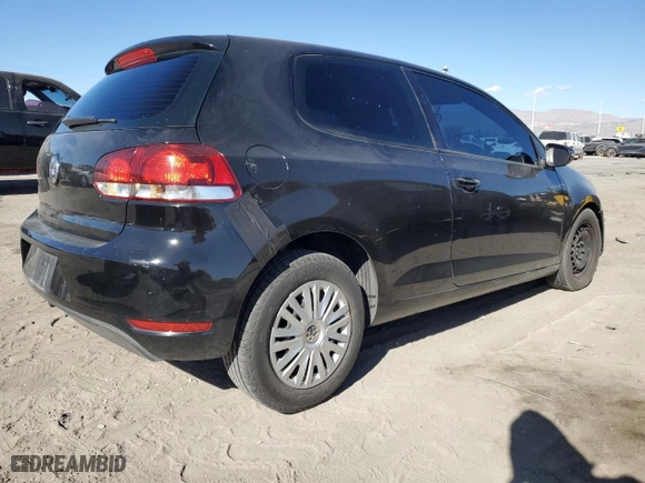 2013 Volkswagen Golf w/Conv & Sunroof with VIN WVWBB7AJ5DW124075, listed as a Copart auction lot 44079355 with 170,785 mi miles and Salvage Title. Bid and sale history available at carsss.com. Image 3.