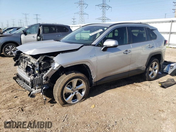 2021 Toyota RAV4 Hybrid LE with VIN 2T3B6RFV7MW019757, listed as a Copart auction lot 61929085 with 14,675 mi miles and Salvage title. Bid and sale history available at DreamBid. Image 1.