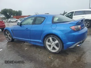 2006 Mazda RX-8 with VIN JM1FE173260206754, listed as a Copart auction lot 68485854 with 124,279 mi miles and Salvage Title. Bid and sale history available at carsss.com. Image 2.