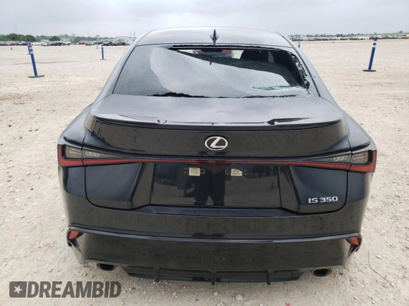 2024 Lexus IS 350 F Sport with VIN JTHGZ1B29R5079076, listed as a Copart auction lot 55539765 with 15,778 mi miles and Salvage title. Bid and sale history available at DreamBid. Image 6.