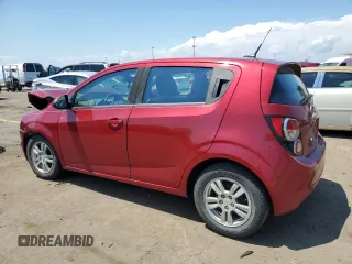 2013 Chevrolet Sonic LT with VIN 1G1JC6SB7D4187709, listed as a Copart auction lot 63645244 with 0 mi miles and Non Repairable. Bid and sale history available at carsss.com. Image 2.