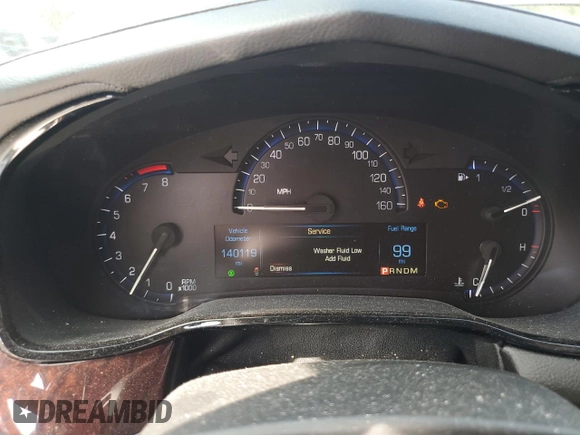 2015 Cadillac CTS Luxury RWD with VIN 1G6AR5SX0F0115632, listed as a Copart auction lot 45395555 with 140,119 mi miles and Salvage Title. Bid and sale history available at DreamBid. Image 9.