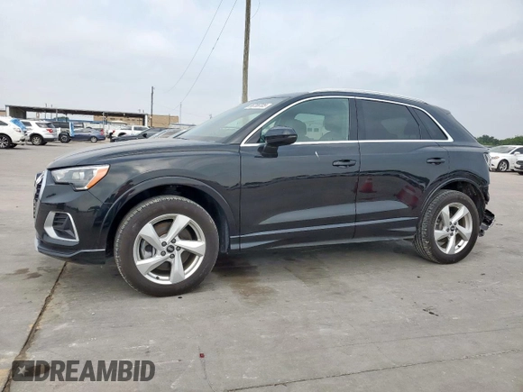 2021 Audi Q3 Premium z VIN WA1AUCF33M1058867, wystawiony jako Copart lot #56708705 z przebiegiem 55 658 mil mil oraz Szkoda całkowita • Salvage title. Historia ofert i sprzedaży dostępna na DreamBid. Obrazek 1.