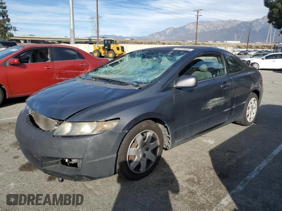 2010 Honda Civic Cpe LX with VIN 2HGFG1B63AH524643, listed as a Copart auction lot 54616325 with 0 mi miles and Salvage Title. Bid and sale history available at carsss.com. Image 1.