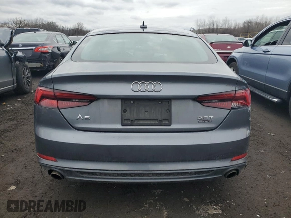 2018 Audi A5 Sportback Premium with VIN WAUDNCF57JA054802, listed as a Copart auction lot 41264124 with 109,449 mi miles. Bid and sale history available at carsss.com. Image 6.